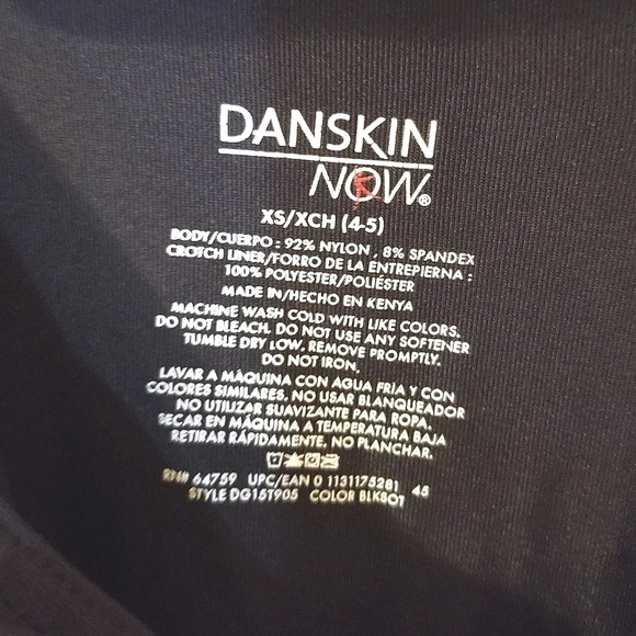 Children's Danskin Now Leotard - Picture 3 of 3